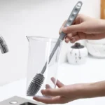 Flaschen bürste Isolier becher Waschen kein Deadend langstielige Silikon reinigungs bürste Haushalt multifunktion ale Reinigungs werkzeuge 5