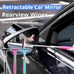 Auto-Rückspiegelreiniger, Teleskop-Glasreiniger, Schmutzschaber mit Griff, Fensterbürste für Autozubehör 4