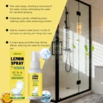 30 ml tragbares Deodorant-Spray, Lufterfrischer, Toiletten-Geruchsbeseitigung, Reinigungsmittel, Badezimmer-Deodorant, langlebiger Zitronengeschmack 2