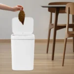 4,23 Gallonen Smart Sensor Mülleimer mit Deckel, IPX5 Wasserdicht, Automatischer Berührungsloser Abfalleimer, Geräuschlose Öffnung und Schließung, LED-Nachtlicht, Integrierter Müllbeutel, Duftfach für Küche, Bad, Schlafzimmer, Büro
