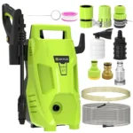 Haushalts-3-in-1-Hochdruckreiniger mit verstellbarer Düse, 2200W 180Bar Hochdruck 500L/H Durchflussrate Elektrische Hochdruckreiniger mit 2