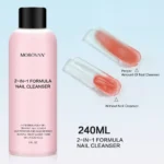 8oz Nail Cleanser 2 in 1 (Poly Nail Extension Gel Slip Solution+Professioneller Nagelreiniger) Nagellackentferner Fusselfreier Slip 3