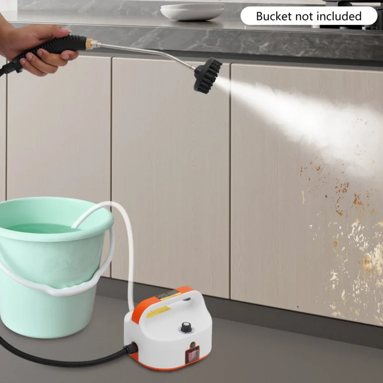 3800W Tragbarer Dampfreiniger für Zuhause, 6-stufig einstellbarer Dampf, kein Tank erforderlich, für Böden, Wände, Küche, Bad