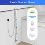 5-in-1 kabellose elektrische Reinigungsbürste – ausziehbar, wiederaufladbar, wasserdicht – für Fenster, Wände und Fliesen 8
