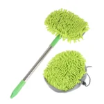 2 In 1 Auto Reinigung Pinsel Auto Waschen Pinsel Teleskop Lange Griff Reinigung Mopp Besen Auto Zubehör Verstellbare Super Saugfähigen 1X 3