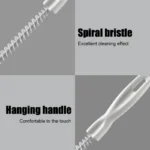 65/45 cm Rohr Bagger Pinsel Bad Haar Kanalisation Waschbecken Reinigung Pinsel Abfluss Reiniger Flexible Reiniger Verstopfen Stecker loch Entferner Werkzeug 6