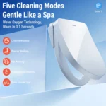 Intelligente Toilettenabdeckung, Heizung, Toilettenabdeckung, Reinigung, Körperreiniger, Deodorant, antibakteriell, Trocknung mit warmer Luft 4