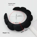 Schwamm-Spa-Stirnband, Samt, waschendes Gesicht, breites, gepolstertes Stirnband, Hautpflege, Make-up-Entfernung, Dusche für Frauen und Mädchen, Haar-Accessoires 5