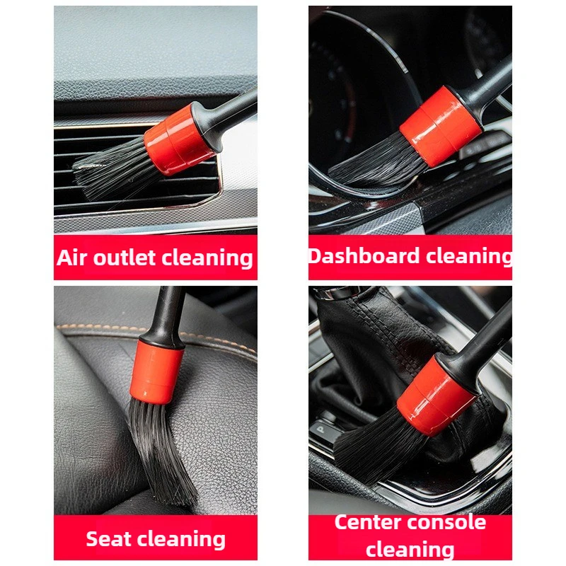 Auto Reinigung Pinsel Kit Automotive Detail Pinsel Für Auto Innen Detaillierung Pinsel Set Felgen Sauber Pinsel Kunststoff 2