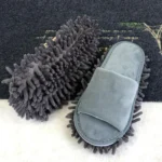 1 paar Mikrofaser Staub Mop Hausschuhe Faule Schnell Reinigung Boden Reinigung Pantoffel Waschbar Hause Schuhe Hause Bad Cleanning Werkzeuge 5