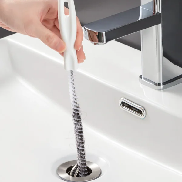 Rohrreinigungsbürste für Badezimmer, Haar, Abfluss, Waschbecken, flexible Reinigungsbürste, Abflussreiniger, Verstopfungsentferner, Lochreiniger-Werkzeug
