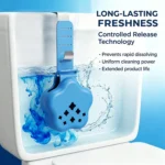 Silikon-Toilettentank-Reinigerhalter mit Verstellbarem Haken, Reinigungstablettenspender, Geruchsneutralisierer, Aufbewahrungskorb, Badezimmerzubehör 2
