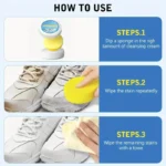 Weiße Schuhreinigungspaste – Mehrzweck-Bleaching- und Fleckenentferner für Kunstleder, Schuhe, Taschen und Autoinnenräume 5