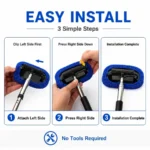 2-in-1 Glas-Teleskopwischer, Handgehaltene Glasreinigungsbürste mit Langem Griff, Beschlagentferner, Kratzfreier Auto-Fensterabzieher 5