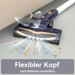 54KPA/50MIN Kabelloser Staubsauger, 6-in-1 Stabstaubsauger mit LED-Display, ausziehbarem Stiel und Anti-Tangle-Funktion, ideal für F 4