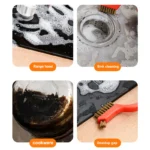 7 Zoll Edelstahlbürste, Messingreinigungsbürste, Polierbürste, Rostentferner, Metalldraht-Reinigungswerkzeug, 3-teiliges Set für den Haushalt 6
