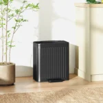 Doppelter 20L Küchenabfalleimer für effiziente Abfalltrennung. Mit Fußpedal, robustem Kunststoff- und Metallgehäuse in elegantem Schwarz. 2