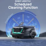 WYBOT A1 Kabelloser Schwimmbad-Reinigungsroboter, geplante Reinigung für Bodenkanten, zweischichtige Filtration, 120 Minuten Arbeitszeit 2