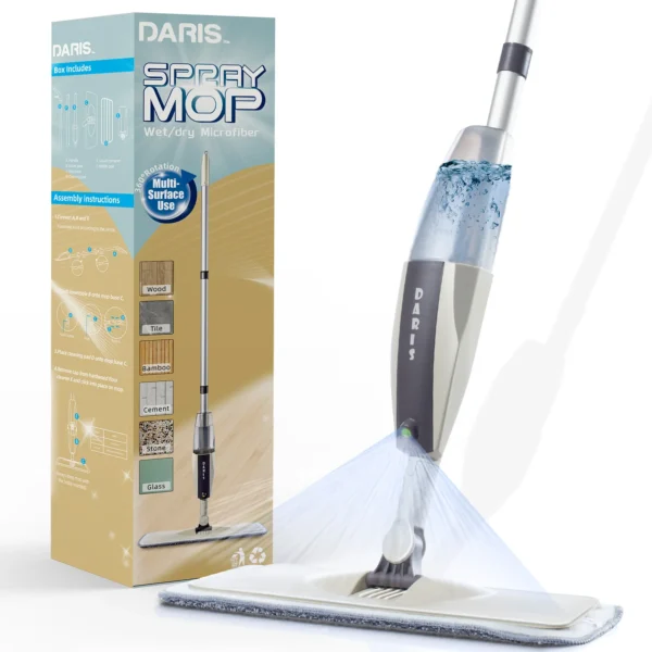 Spray Boden Mopp mit Wiederverwendbare Pads 360 Grad Griff Mopp für Home Küche Laminat Holz Keramik Fliesen Boden Reinigung