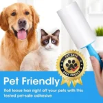 Extra Klebrige Fusselrolle Tierhaar-Entferner Pro Rolle Leicht Abreißbar für Hunde- und Katzenhaare Kleidung Möbel Teppich Sofa Haushalt Haustiere 4