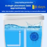 Toilettenreiniger-Tabletten mit zwei Effekten, 300 Spülungen, langlebig, Blumenduft, phosphorfrei, automatische Toilettenreinigung, 3 Stück 3