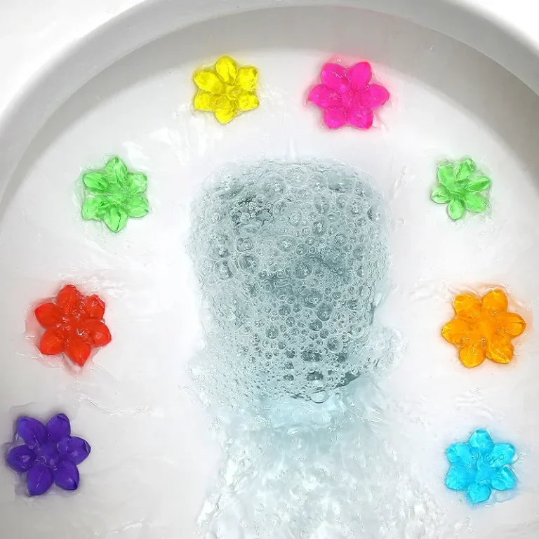 Blumenförmiges Toilettenreiniger-Gel, Toiletten-Deodorant-Gel, Lufterfrischer, aromatisches Blumenwaschmittel, Badezimmer-Duft-Reinigungswerkzeug 2