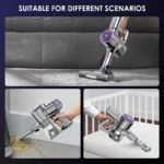 Fixtfixer X7 Akku-Staubsauger, 60KPa/400W, 6-in-1-Handstaubsauger und Standstaubsauger mit Doppelfunktion Leichtes Design, mit b 6