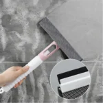 1 Stück 3-in-1 Multifunktionaler Glasabzieher mit Sprühfunktion Fensterreiniger für Zuhause, Badezimmer, Auto, Windschutzscheiben-Reinigungswerkzeug 5