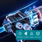 YOFIDRA 6IN1 200Bar Bürstenloser Hochdruck-Autowascher Wasserpistole Haushaltsreiniger Waschsprühpistole für Makita Akku 3