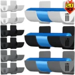20/2PCS Wand Montiert Müll Taschen Halter Müll Tasche Lagerung Box Organizer Kunststoff Tasche Film Container Spender Für küche Regal