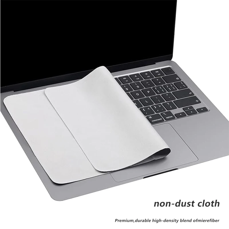 Staubdichtes Mikrofaser-Reinigungstuch, Notebook-Tastaturabdeckung, Laptop-Bildschirm-Reinigungsset für MacBook Pro 13/15/16 Zoll 2