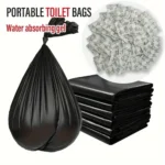 100-teiliges tragbares Camping-Toiletten-Set: 50 Müllbeutel + 50 Toiletten-Gel-Packs. Passend für Standard-18,93-Liter-Eimer, ideal für Camping, Wandern
