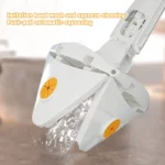 UNTIOR 360° erweitertes Dreieck, multifunktionaler Mopp, Wring-Wasserpads, Wringfenster, Glas, Toilette, Badezimmer, Bodenreinigung 2