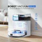 10.000Pa, Teendow D63S ULTRA Saugroboter und Wischmopp, Superstarke Saugkraft, Kantenreinigung, Automatische Mopp-Reinigung & -Trocknung, Selbstentleerung, Weiß, 10.000Pa Starke Saugkraft & 17KPA Auto-Entleerungsstation: Tiefenreinigung in jedem Winkel, 50 ° C Heißwasser-Wischfunktion & 60 ° C Heißlufttrocknung 5