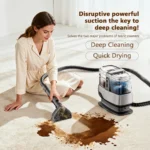 OMESER C688A Teppichreiniger-Maschine, 600 W, 17 kPa, Leistungsabsaugung, Handfleck, Tiefenreinigung, nasser Stoff, Sofa, Autositz, Haustierflecken 2