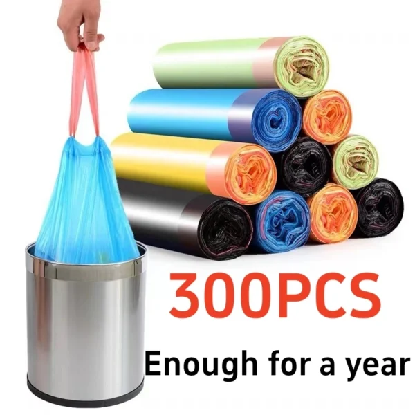 30/300 stücke Tragbare müll tasche Verdickt Müll Tasche Tragbare Haushalt Einweg Müll Taschen Küche zubehör