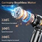 CENRR 998000 PA Auto Staubsauger Leistungsstarke Tragbare Handheld Staubsauger Für Auto Drahtlose Reiniger Roboter Auto Zubehör 3