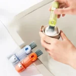 3-in-1-Multifunktions-Reinigungsbürste, kleine Flasche, Becherdeckel, Detailbürste, Strohreiniger, Werkzeuge, Reinigungswerkzeuge für die Küche im Haushalt 2