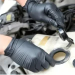 10/20/50/100 Stück schwarze Nitril-Einweghandschuhe für die Arbeit, latexfrei, Heimreinigungshandschuh, strukturierter Mechaniker, Tattoo, Haarfärbemittel, Schönheit 5