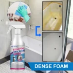 Badezimmer-Reinigungsspray für hartnäckige Flecken. Entfernen Sie schnell hartnäckige Flecken. Reiniger. Leistungsstarker Fleckenentferner für Badewannen-WC 3