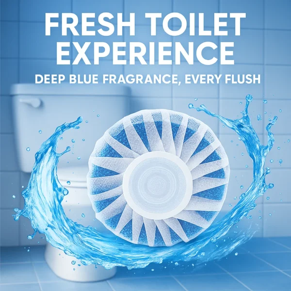 5 Stück Toilettentank-Reinigungstabletten |   Automatische Entkalkung und 30-tägiger frischer Duft |   Brausetabletten zur Fleckenentfernung für zu Hause