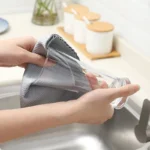 10 Stück Mikrofaser Fischschuppen-Spültücher Küche Super Saugfähige Ölbeständige Waschlappen Glas Haushaltsreinigungstücher 3