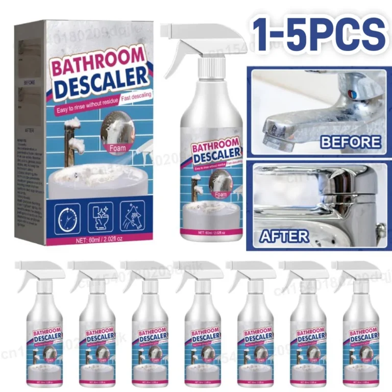 60 ml Badezimmerschaum-Reinigungsspray, leistungsstarkes Mehrzweck-Entkalker-Reinigungsmittel für Badewanne, Toilette, Dusche, Waschbecken, Glaskeramik 2