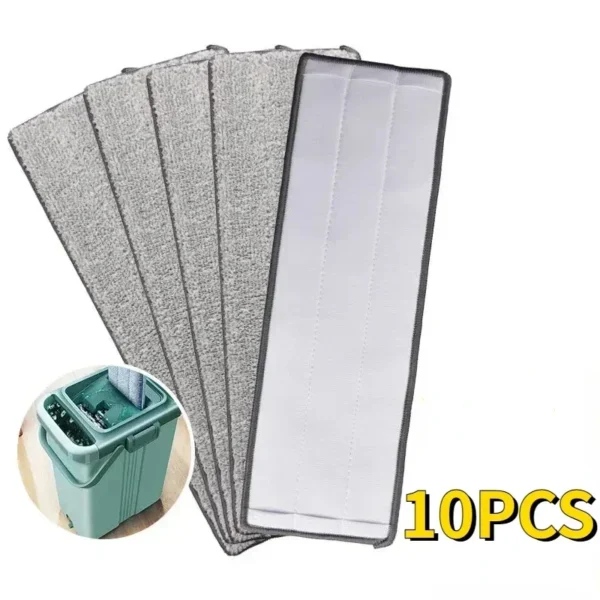 Ersetzen Sie den Moppkopf aus Mikrofaser, Ersatzkopf, Bodenreinigungstuch, Pads, flache Squeeze-Handfreie Auswringwerkzeuge für Zuhause und Küche