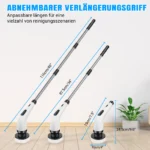 Kabelloser Elektrischer Reinigungsbürsten-Set, 2-Gang-Reinigungsbürste mit 7 Austauschbaren Multifunktionsaufsätzen, für Bad, Küche und Auto