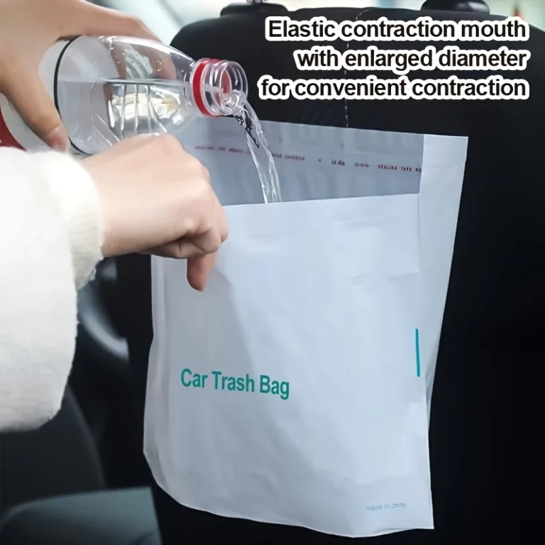 30-100Pcs Auto Einweg Müll Taschen Selbst-Kleber Müll Tasche Tragbare Spurlose Einfügen Müll Lagerung Tasche für Auto Home Office 2