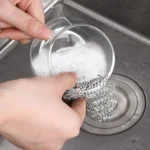 Edelstahl Gusseisen Reiniger Kette Mail Wäscher Pinsel Pan Net Home Kochgeschirr Küche Werkzeug Sauber Zubehör 3