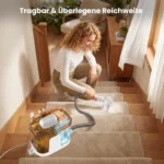 Grenintol C1 Teppichreiniger, 600W 25kPa Waschsauger, Tragbarer Polsterreiniger, Fleckenreiniger für Sofa, Auto, Teppich, Haustierflecken, Sprühextraktionsreiniger, Polsterreinigungsmaschine 8