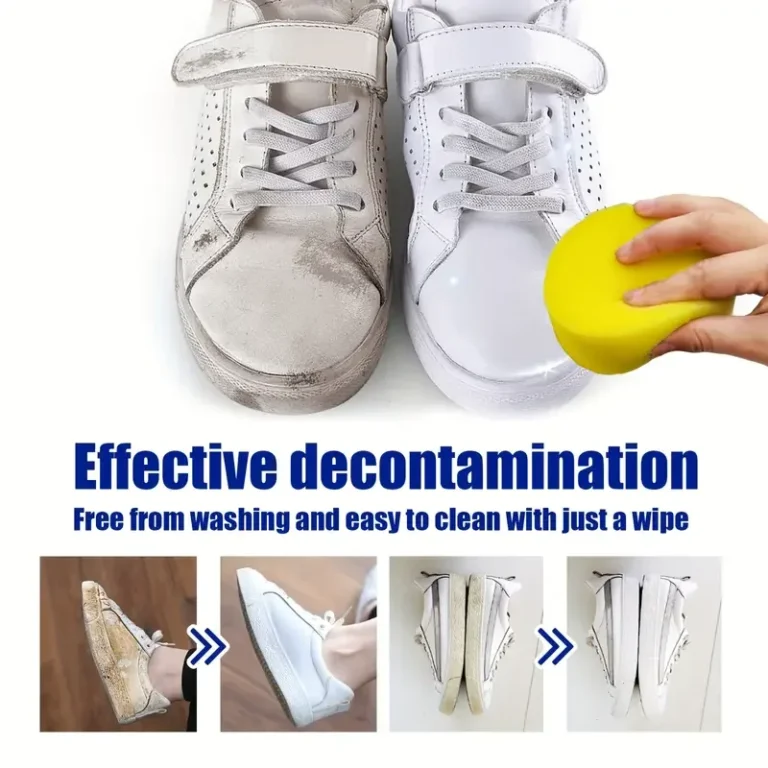Weiße Schuhreinigungspaste – Mehrzweck-Bleaching- und Fleckenentferner für Kunstleder, Schuhe, Taschen und Autoinnenräume 2