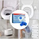 Toilettenschüssel-Reiniger, Tabletten, 10 Stück, Badezimmer-Reinigungsmittel, Badezimmer-Toilettentank-Reiniger, effektive, schnelle Schaumwirkung für 4